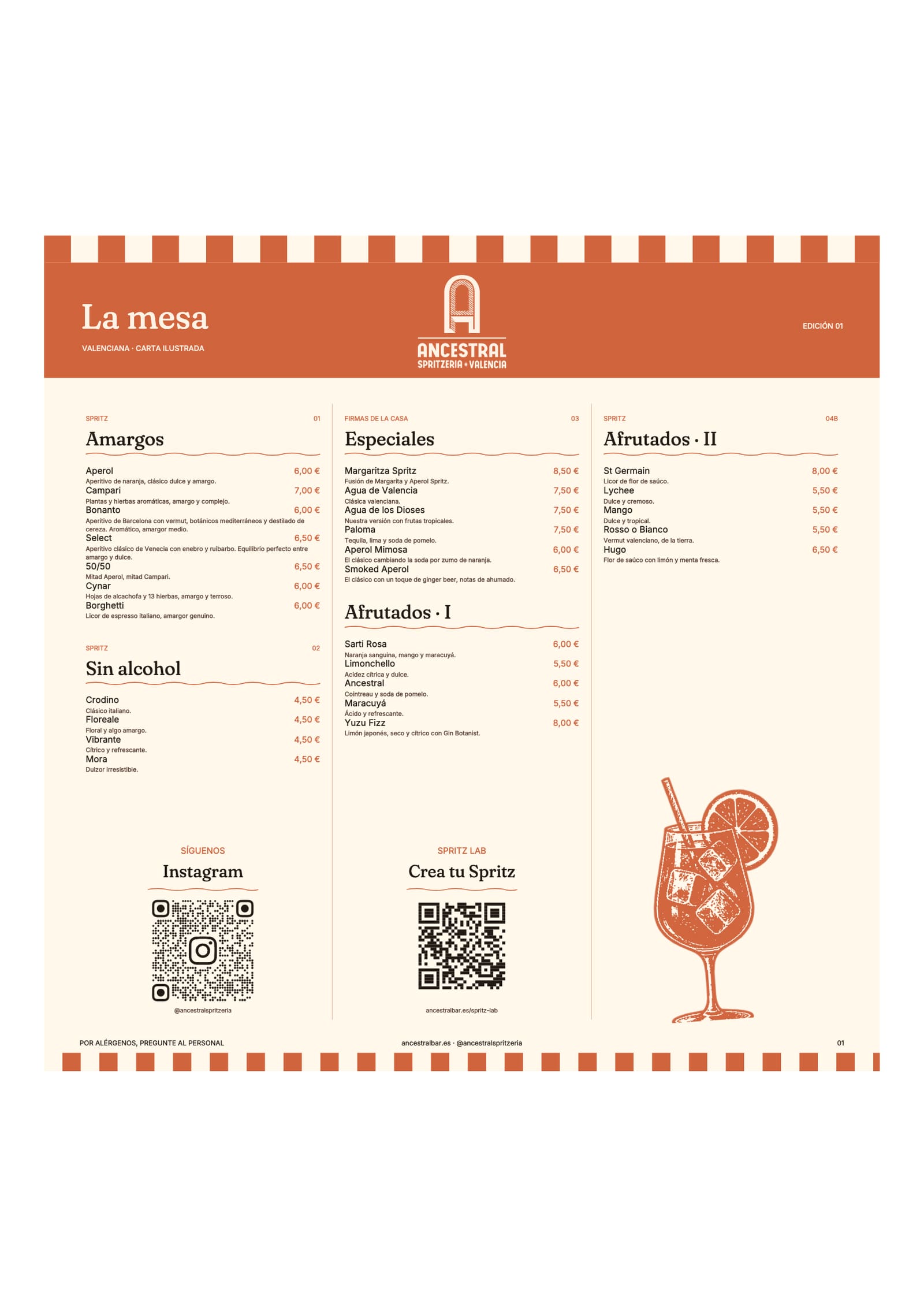 La carta impresa.